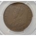 AUSTRALIA 1925 . ONE 1 PENNY . GENUINE . BROKEN N